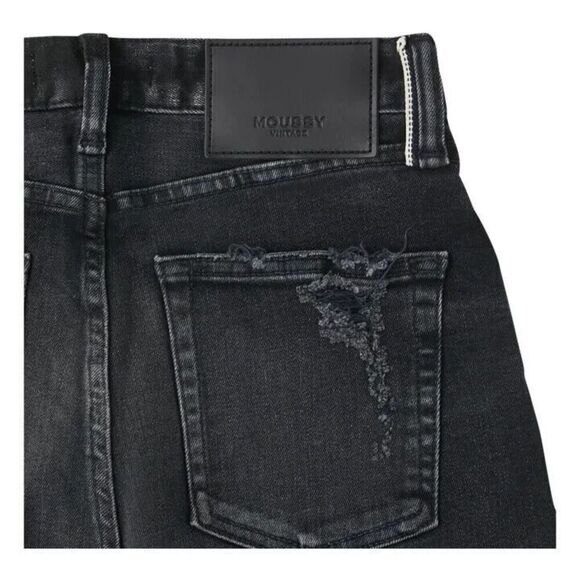 New Moussy Vintage Alhambra Flare Jeans Black Women’s Size 27 - Picture 4 of 6